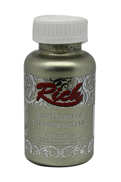 Rich Multi Surface Titanium Metalic Akrilik Boya 200cc N:2512 Bal Köpüğü