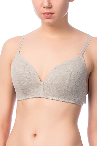 NBB Kadın Gri Soft Cup Penye Sütyen NBB 3671