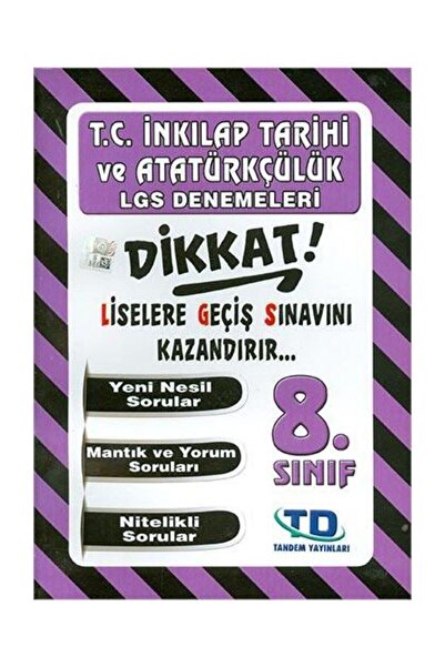 Tandem Yayınları Tandem 8.sınıf Inkılap Tarihi Lgs Denemeleri