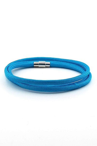 Solfera Men's Paracord Three-Row Blue Magnet Bracelet BT410