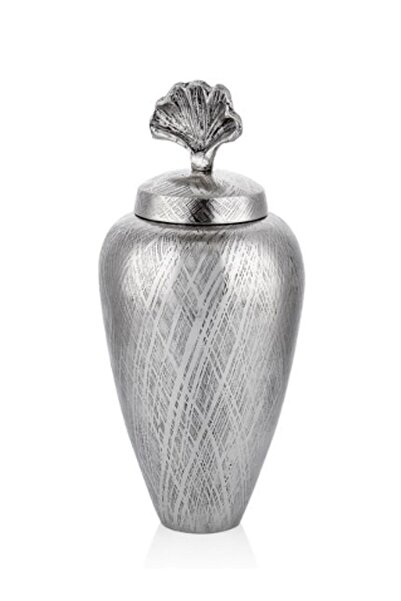 Cemile Cross Nikel Yuvarlak Kapaklı Küp 32X15 Cm