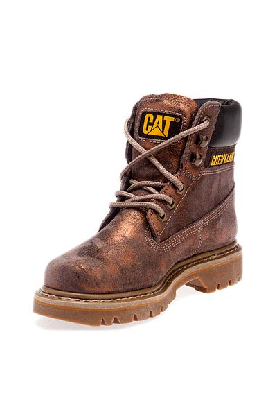 Caterpillar Γυναικείες μπότες Bronze Metallic Γνήσιο Δέρμα Colorado Limited 015G100831