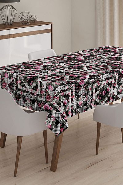 Realhomes Custom Design Digital Printed 3D Tablecloth - 120 x 140 cm