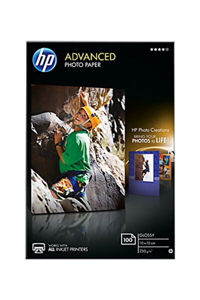 HP Q8692A GELISMIS PARLAK FOTOGRAF KAGIDI - 100 YAPRAK -10 X 15 CM - KENAR BO...