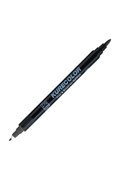 Zig Zıg Kurecolor Cartoonist Fine & Brush Marker Cnkc2200 Double Ended Manga and Graphic Marker No:c09 Cool