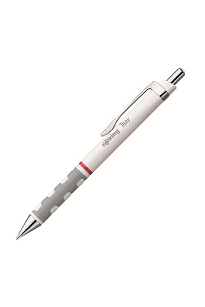 Rotring Химикалка Tikky III, синьо мастило, бяло/сиво