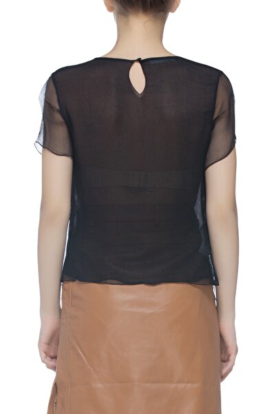 Stefanel Kadın Siyah Bluz