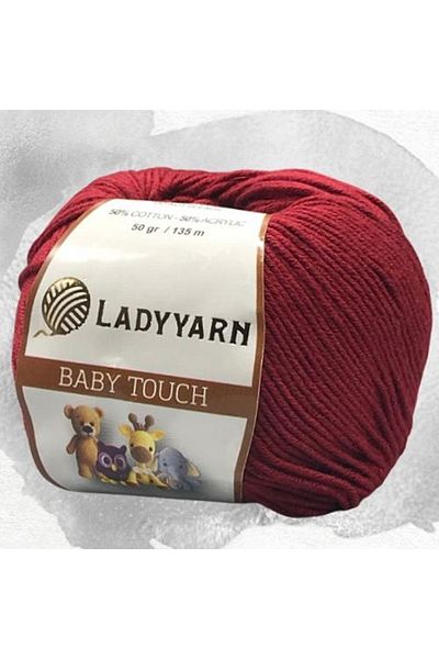 Lady Yarn Baby Touch 50 γραμμάρια είναι 135 μέτρα. 50% Βαμβάκι - 50% Ακρυλικό (ΚΩΔΙΚΟΣ ΧΡΩΜΑΤΟΣ 13)