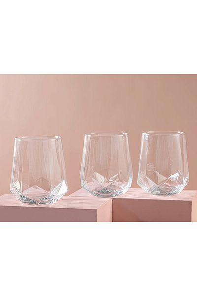 English Home Roma Glass 3-Piece Soft Drink Glass 400 Ml