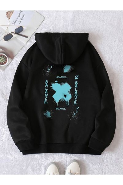 DENİKK Street Style Back Print Unisex Hoodie