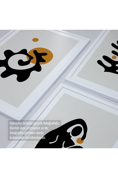 HOMEPACK Σετ ζωγραφικής 3 τεμαχίων με λευκό πλαστικοποιημένο πλαίσιο Hpn075