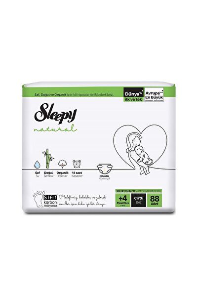 Sleepy Natural Bebek Bezi Maxi Plus 4+ No 88 Li