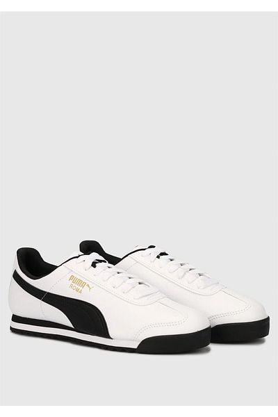 Puma Basic - Ανδρικά αθλητικά παπούτσια λευκά-μαύρα - 353572   04