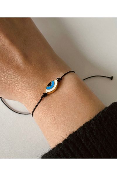 SWORDS CONCEPT Gold Plated Minimal Eye Bracelet