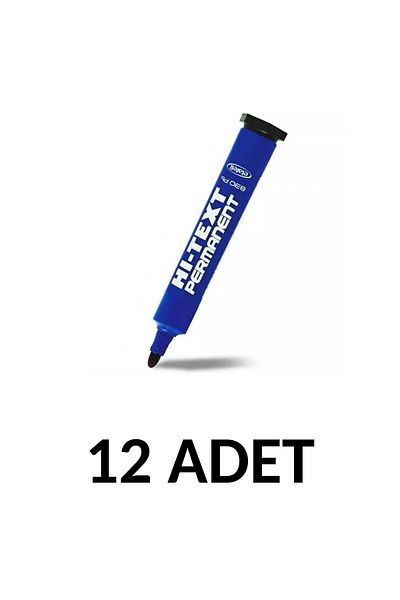Noki Blue Hi-Text 12 Pieces 830Pb Permanent Round Nib Pen Box