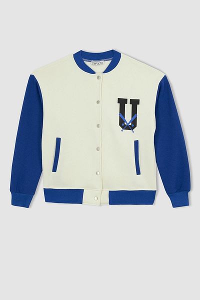 DeFacto Printed Bomber Jacket