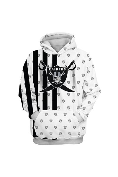 usateamfans Oakland Raiders 3d Oversize Hoodie