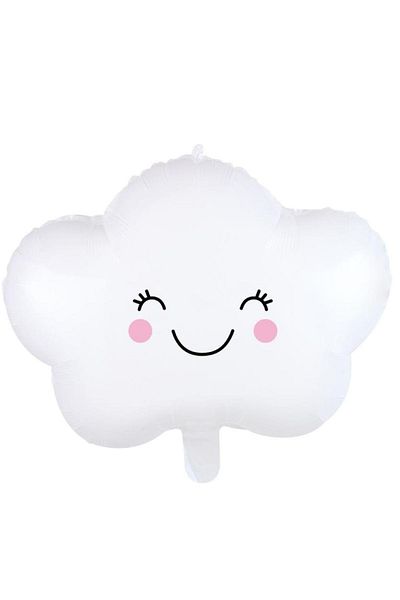 BEST PARTİ DOĞUM GÜNÜ PARTİ SÜSLERİ White Cloud Foil Balloon 55 Cm