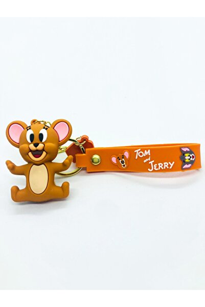 EUROMODA إكسسوار سلسلة مفاتيح بمشبك على شكل شخصية توم وجيري