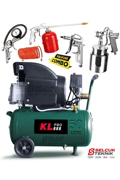 SELÇUK TEKNİK Klpro 50 Litre Hava Kompresörü Klk50 2 Hp 8 Bar