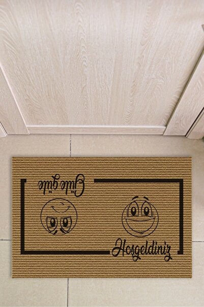 Decovetro Welcome Goodbye Patterned Front Door Carpet Mat 40 X 60 cm