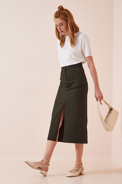 Happiness İstanbul Rock - Khaki - Midi