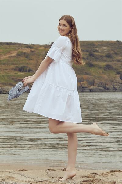 Style The Bump Freya Poplin Maternity Dress