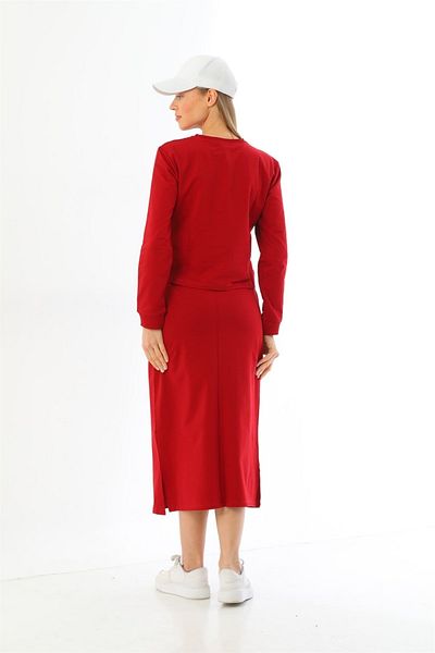 WestBound Paradise Skirt Sports Bottom Top Διπλό Σετ - Claret Red