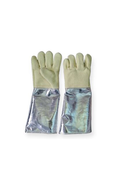 Genel Markalar Kevlar Yüksek Isı Eldiveni Aluminize 40 Cm