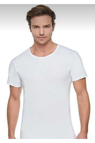 Tutku White Crew Neck Men's Athlete Set of 3 - Undershirt 0103