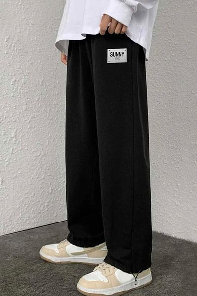 North London Sunny Oversize Black Sweatpants