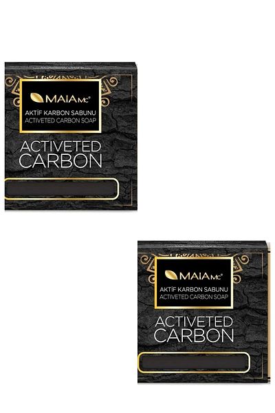 Maia mc Activated Carbon Soap 150 GrX 2 Pieces