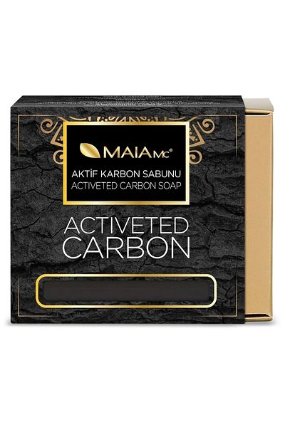 Maia mc Activated Carbon Soap 150 GrX 2 Pieces