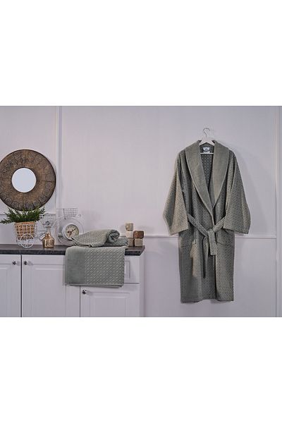 Doqu Home Μπουρνούζι Luxury S/M - 110 cm - Πράσινο