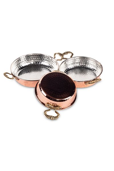 Handygoo Mini Copper Pan Set 3 Pieces