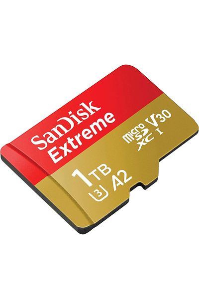SanDisk بطاقة ذاكرة Microsdxc Uhs-i A2 V30 4K - 1 تيرابايت، 190/130 ميجابايت/ثانية، Sdsqxav-1t00-gn6mn