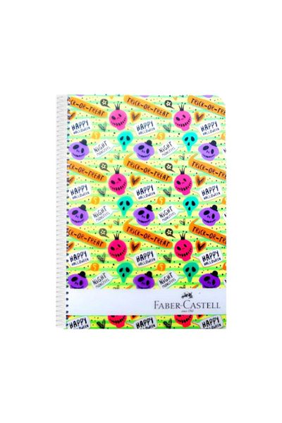 Faber Castell 100 Sheets A6 (10x15 Cm) Lined Wire Plastic Cover Notepad