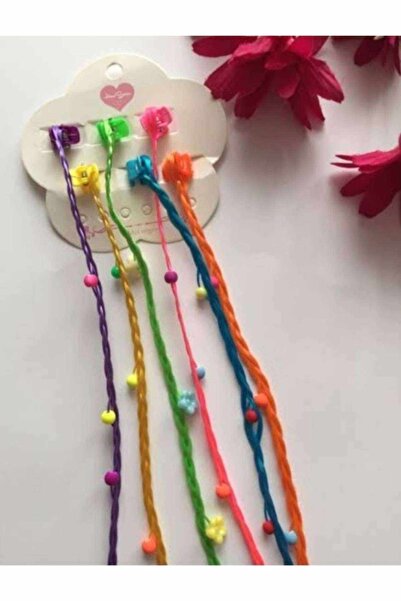 EFLAMEL DESING Πολύχρωμο Μονόκερος 6 τεμαχίων πλεκτό χτένισμα ροζ μπλε κίτριν...