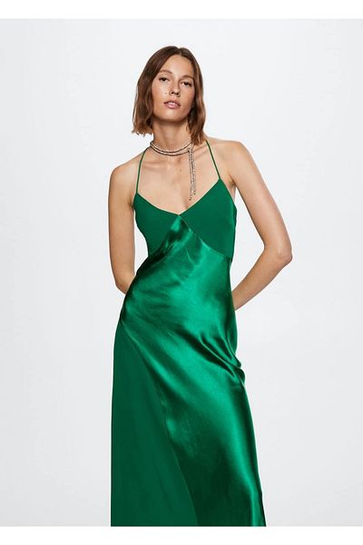 MANGO Woman Rochie din satin