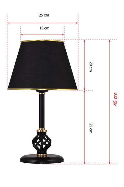 DEDE Sofia Lampshade Black Table Lamp