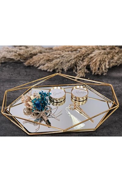 Denseden Tavă pentru promisiune de logodnă, nuntă, cadou, tavă pentru o zi sp...