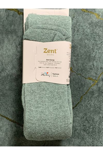 ZENT Чорапи за момиче 7-8 години, хавлиени, бели, 1 брой