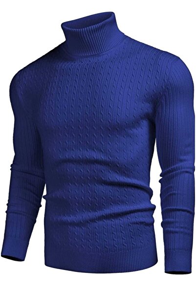 youknitwear you Pulover de tricotaj pentru bărbați cu gât rotic Metropol