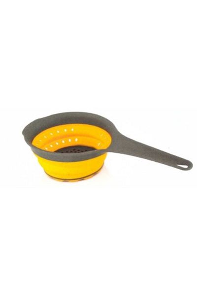 Kenpool Pasta Ravioli Strainer with Handle Silicone Collapsible Accordion Strainer