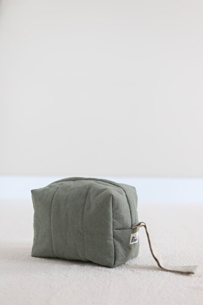 Ninna Kids Çok Amaçlı Keten Organizer Çanta - Greeny