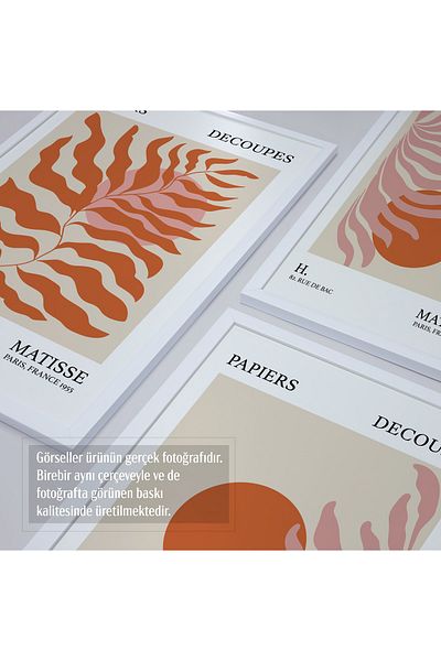HOMEPACK Σετ ζωγραφικής 3 τεμαχίων με λευκό πλαστικοποιημένο πλαίσιο Hpn119