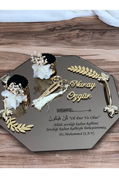 Masalsı Concept Özel Gün Tepsisi Söz Tepsisi Nişan Tepsisi Yüzük Tepsisi Kız Isteme Tepsisi Makas Yüzüklük