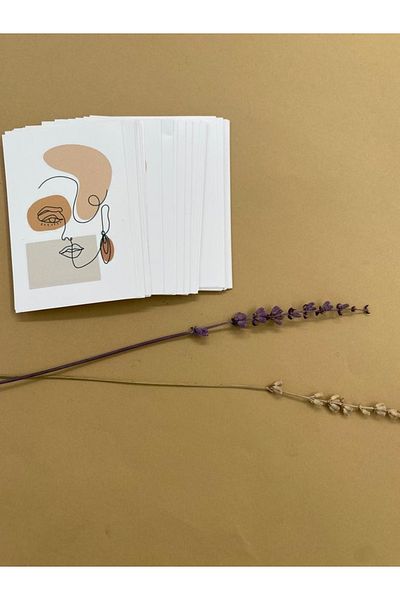 carton box Face Patterned Greeting Card 100 Pieces