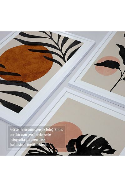 HOMEPACK Σετ ζωγραφικής 3 τεμαχίων με λευκό πλαστικοποιημένο πλαίσιο Hpn126
