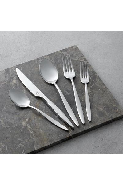 Hisar Mercury 84 Piece Steel Fork Spoon Knife Set